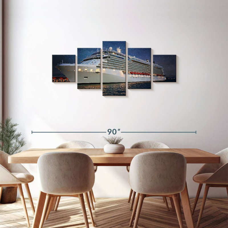 Miami Cruise Ship, 30" H x 68" W