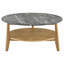 Ensemble de tables basses rondes 2 pièces Wessling - gris et naturel-996008280-996008281-996008285