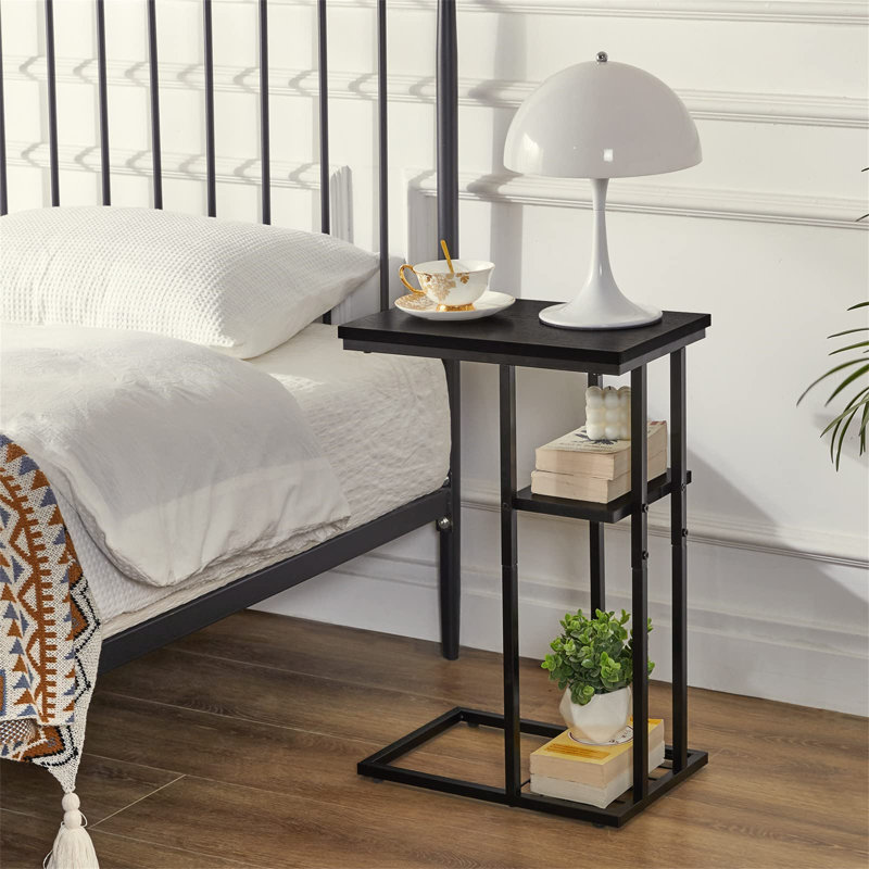 Bobker End Table, Black, Black