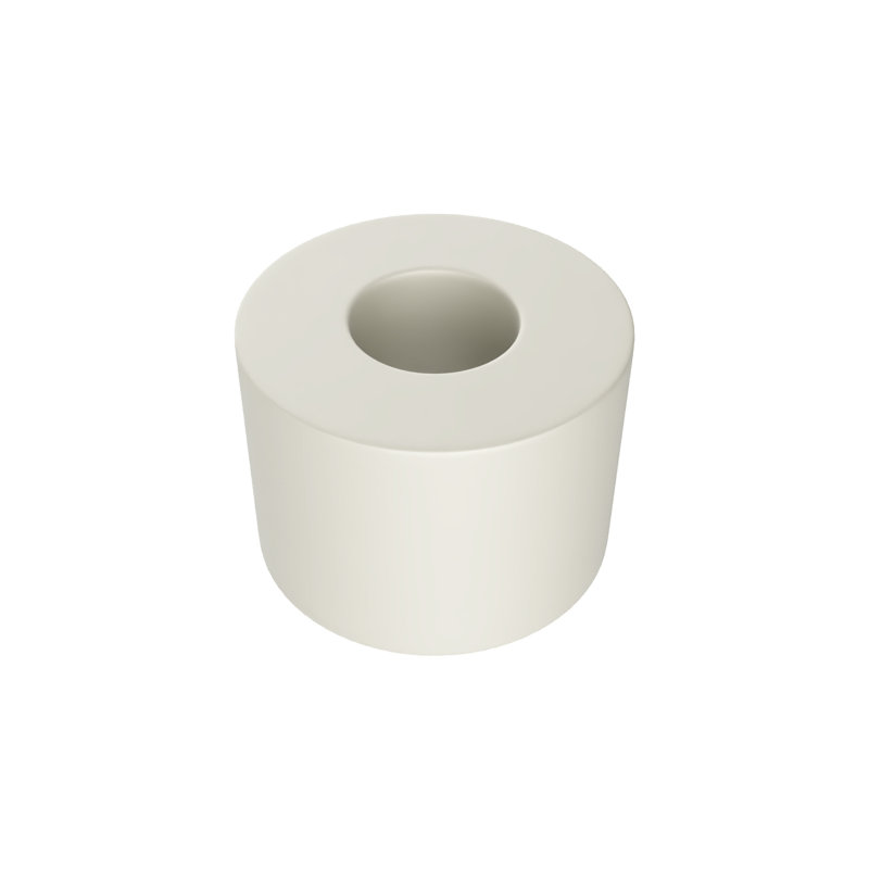 Douille de guidage à face ronde en nylon, diamètre 11/32 po, hauteur 1/4 po, finition blanche