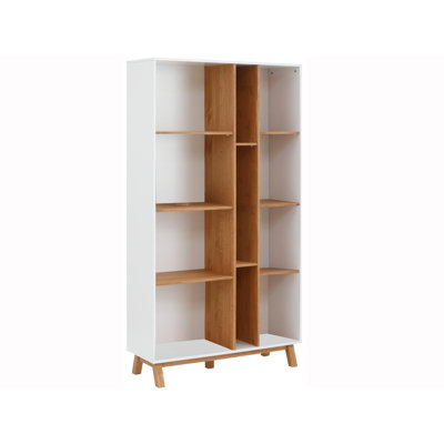Carmila 180cm H x 100cm W Solid Wood Standard Bookcase