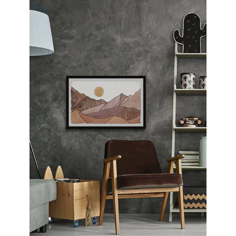 The Rising Sun 1 Piece Single Picture Frame Painting, 61 cm H x 91cm W