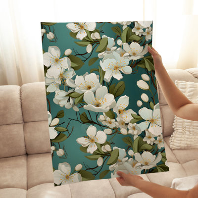 Floral Jasmine Flowers VI Modern Unframed Art Print