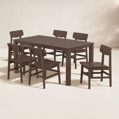 POLYWOOD® Modern Studio 64" Patio Dining Set
