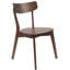 Chaise de salle à manger en bois de noyer Frias (ensemble de 4)-603329737