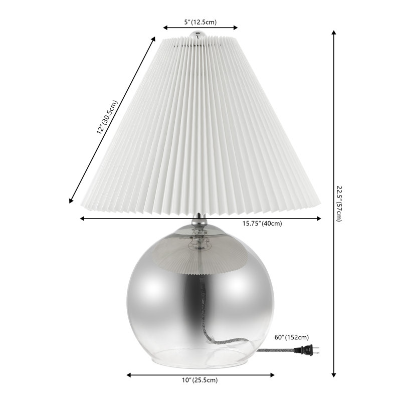 Lampe de table en verre Antoanella