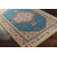 Tapis bleu sarcelle / rouge vif Elsea-2032760082
