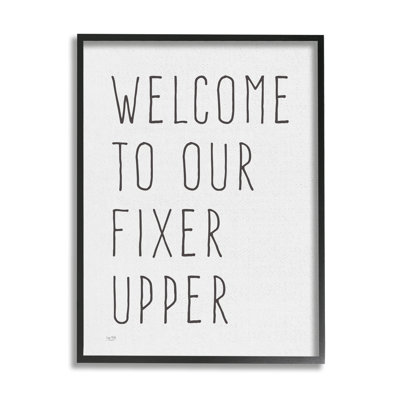«Fixer Upper Home Welcome Sign», typographie décontractée