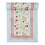 Strawberry Handmade Floral Table Runnner