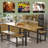 Keuna 8 - Person Rectangular 63'' L x 28'' W Expandable Table Dining Set-1736351715-1736351712
