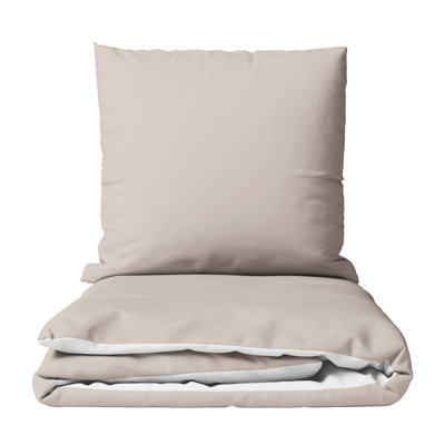 Alamak Cotton Solid Colour Duvet Cover Set with Pillow Shams