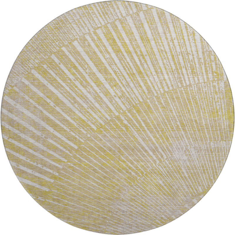Cerrito Area Rug with Non-Slip Backing, Round 8'