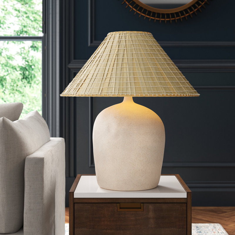 Fawn Porcelain Table Lamp, Sand Porcelain