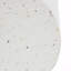 Table de bout d'extérieur 14,75 po en béton blanc Terrazzo