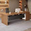 Bureaux en bois massif en L noyer-107526699-107526694