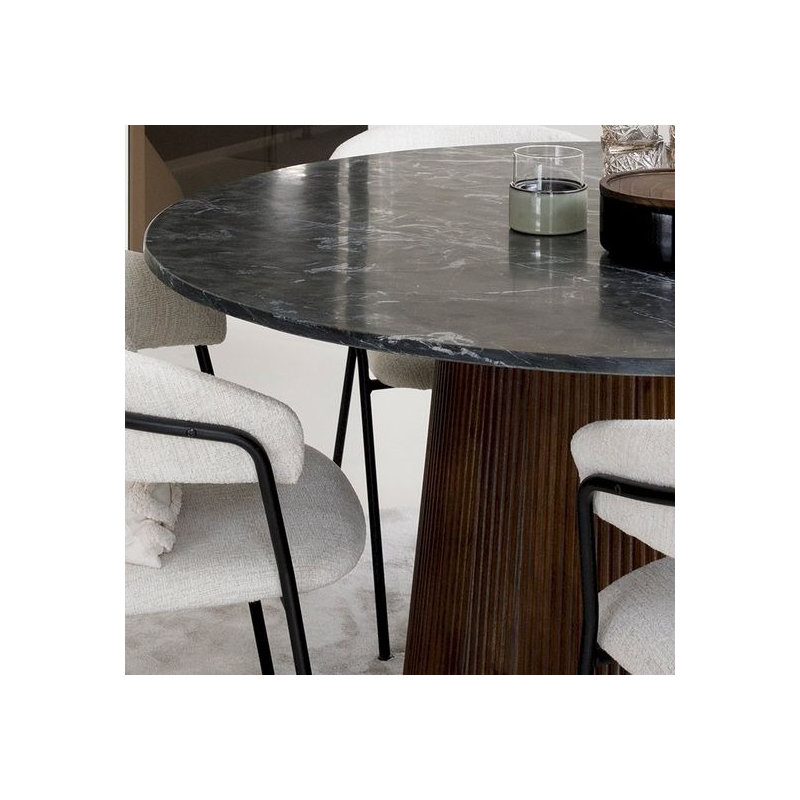 Maxim Round Marble Dining Table