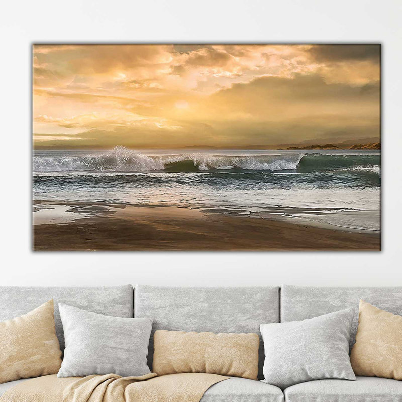 «New Dawn», reproduction, H 18 po x l 30 po x P 1 po, Toile tendue