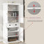 Armoire de cuisine avec tiroir de rangement et 2 tablettes réglables
