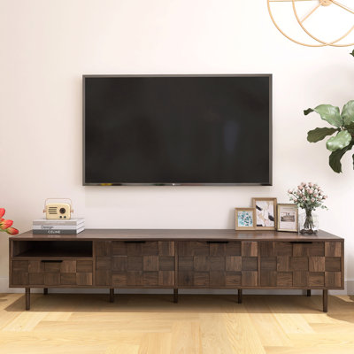 Mid-Century Modern 78.7" Width Entertainment Center, TV Stand For Tvs Up To 85"