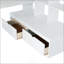Lit mezzanine double avec bureau et tablettes-497006589