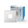 Surefit(V3) LED Flush Mount Ceiling Light, 3000K With Square White Trim