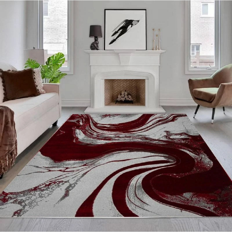 No Distressing Geometric Area Rug, Rectangle 80 x 150 cm