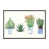 Toile encadrée de bois rustique foncé