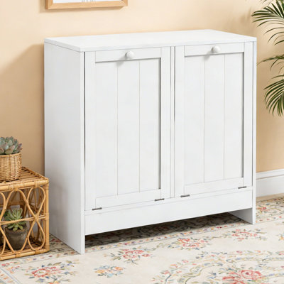 Hidden Laundry Hamper Cabinet