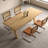 Burlywood Rectangular Solid Wood Dining Table-1156953671