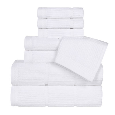 Ensemble de serviettes de bain 8 pièces Milo Smart Twist Viscose