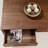 Light luxury black walnut coffee table