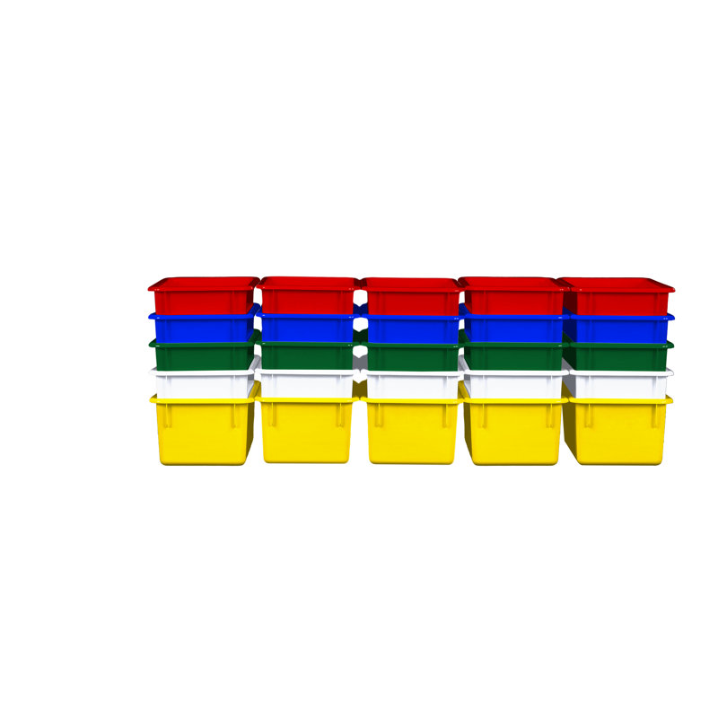 Bac en plastique, Multicolore