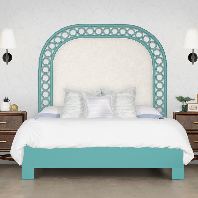 Solana Headboard, Queen, Turquoise
