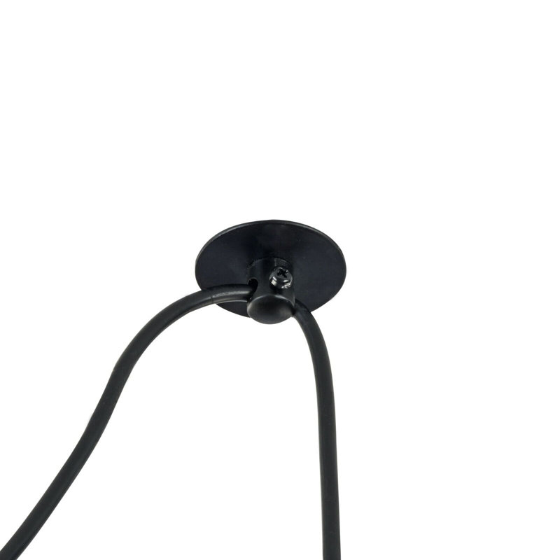 Chaela 2 - Light Black Cluster Pendant, No