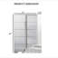 Mobilier de chambre à coucher de style contemporain avec finition UV et commode chromée 1pc-1032720083