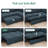 Anureet U Shaped Sleeper Pull Out Couch Storage Sectional Sofa