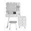 Ensemble de tabouret de coiffeuse Bloye-968391172