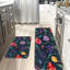 Vibrant tulipes colorées, 2 tapis de cuisine antidérapants