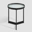 Akay Glass Top End Table-70211111-70211110