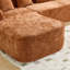 Canapé confortable en chenille en forme de L, design moderne pour le salon