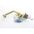 Dual Spray Function Single Pull-Out Sink Faucet In Spot Gold Stainless, 360 Rotating High Nozzle, Water Flow And Temperature Easy To Manage, Rust Design Laundry Simple Adjustment, Dirt Treatment-593075105