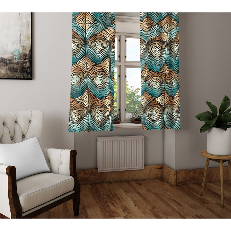 Semi Sheer Curtain Pair, 40" W x 82" L
