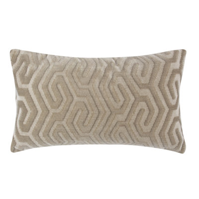 Housse de coussin rectangulaire luxueuse Zulu Oyster