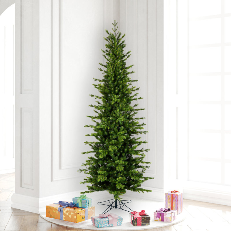 Moutauk Pine Artificial Christmas Pencil Tree, 6.5' H