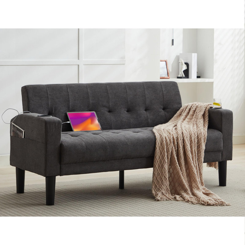 2 Seater Sofa, Dark Gray