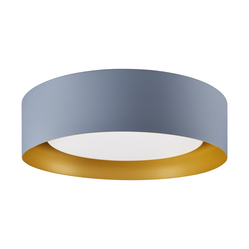 Arbedella Flush Mount, Gray/Gold