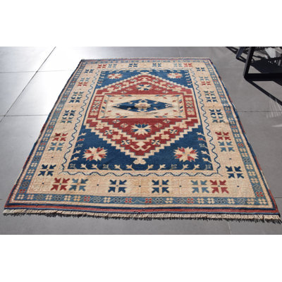 Tapis turc rétro rétro de style oriental Anatolian procurant une touche ethnique décorative à tout espace