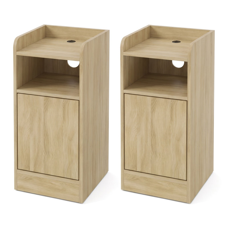 Solid Wood Square Accent Cabinet