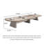 Grande table de conférence en bois laqué de style moderne pour le bureau