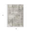 Tapis extérieur lavable à motif géométrique beige et gris 3 pi x 5 pi